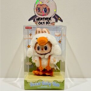PopMart Forest Fairy Tale Duck Labubu Plush Pendant